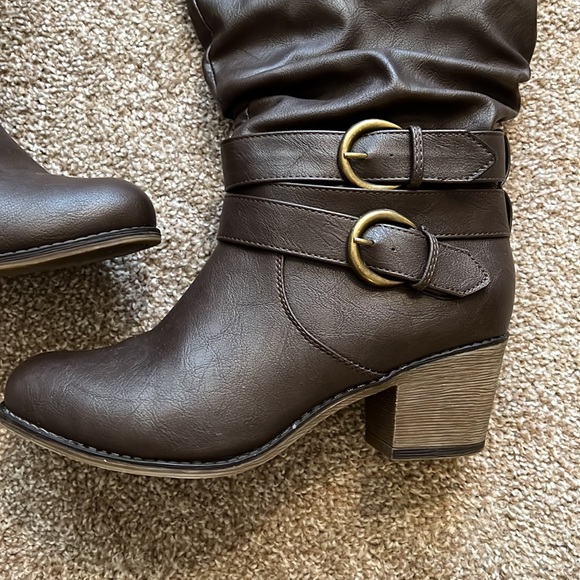 Journee Collection Tall Brown Boots - Picture 2 of 9